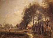 Corot Camille The road of Without-him-Noble china oil painting reproduction